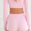 Cameeli Cameeli | Pink Ribbed Shorts