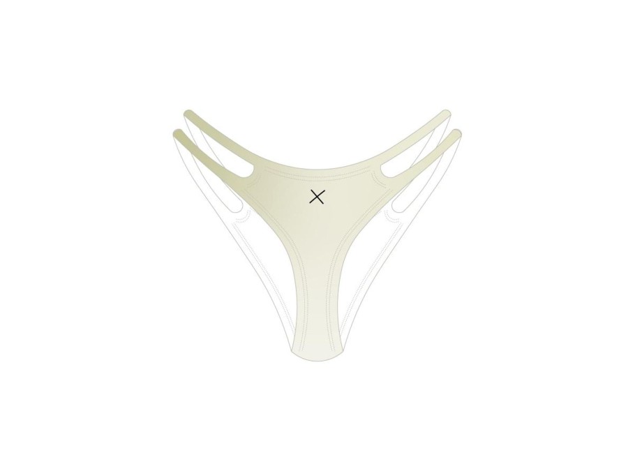 Bottoms Boutine | Off-White Satin Pinch Bottoms