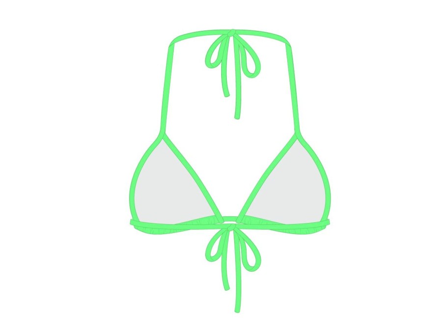 Matching Sets Boutine LA | Electro Green Bikini Top Ii