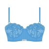 Underwear Boutine LA | Sky Blue Lace Ribbed Top