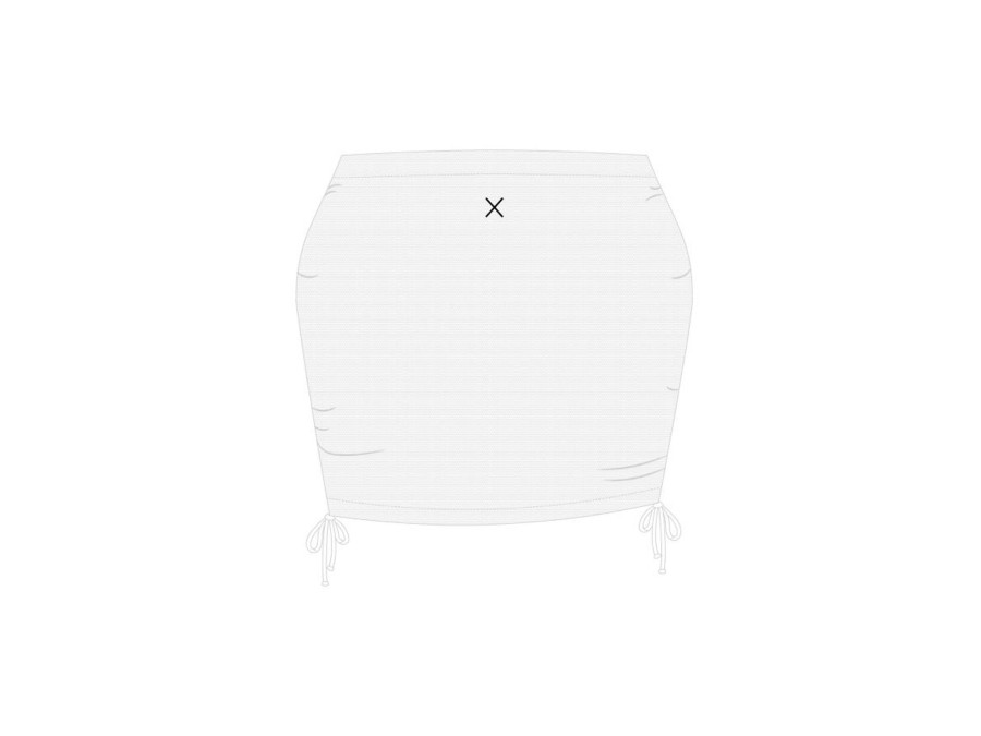 Cover-Ups Boutine LA | White Mesh Mini Skirt