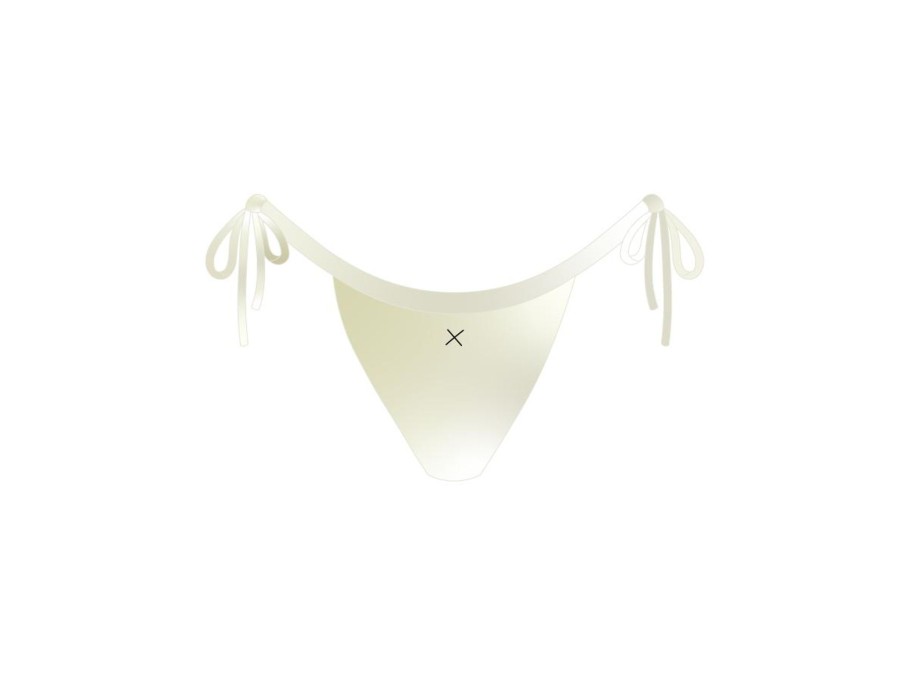 Bottoms Boutine | Off-White Satin Atlantic Bottoms