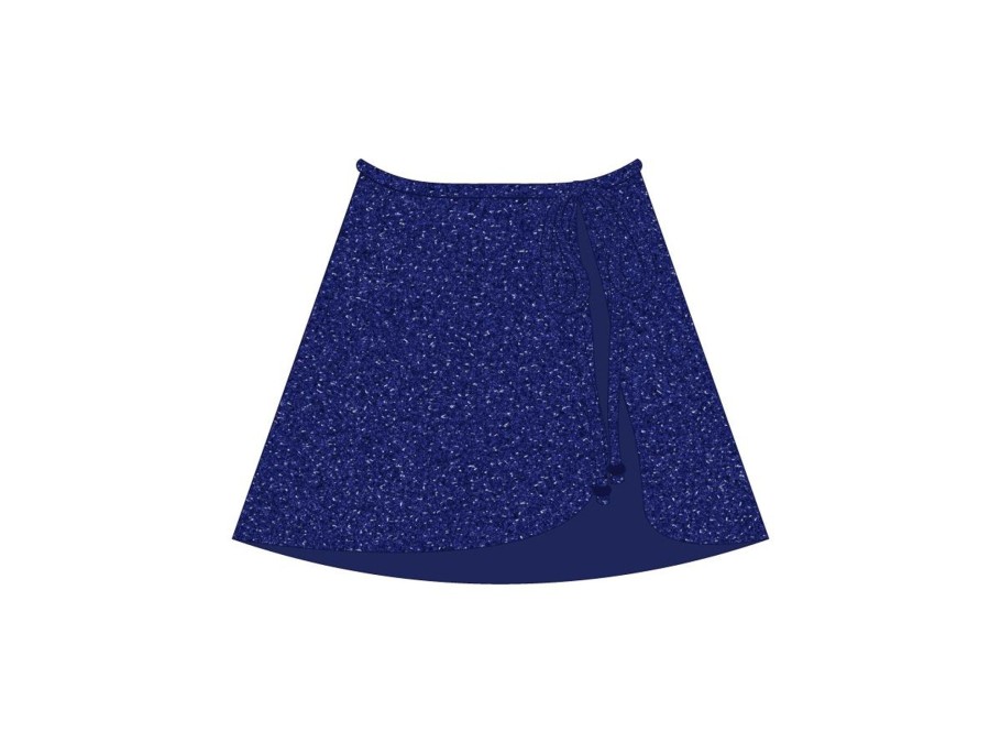 Cover-Ups Boutine LA | Sapphire Shimmer Wrap Skirt