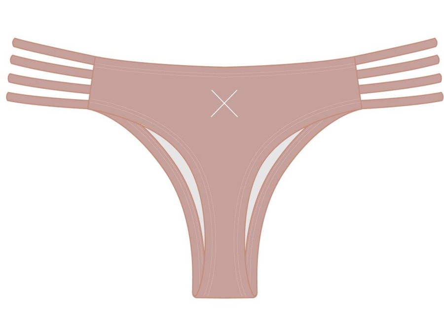 Bottoms Boutine LA | Deep Taupe Classic Strap Bottoms