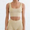 Cameeli Cameeli | Tan Cropped Tank Top