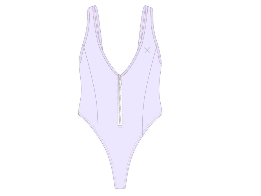 One Pieces Boutine LA | Lavender Zipper One-Piece