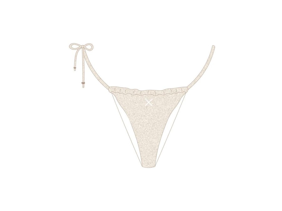 Bottoms Boutine LA | Crystal Shimmer One Side-Tie Bottoms