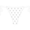 Bottoms Boutine LA | White Logo Print Beachy Bottom