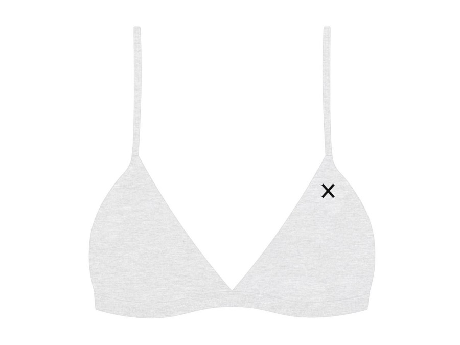 Underwear Boutine LA | Feather Grey Bralette Top