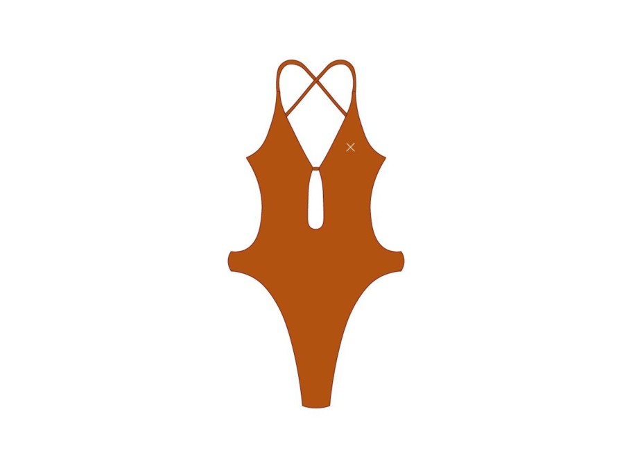 One Pieces Boutine LA | Burnt Orange Radar One Piece