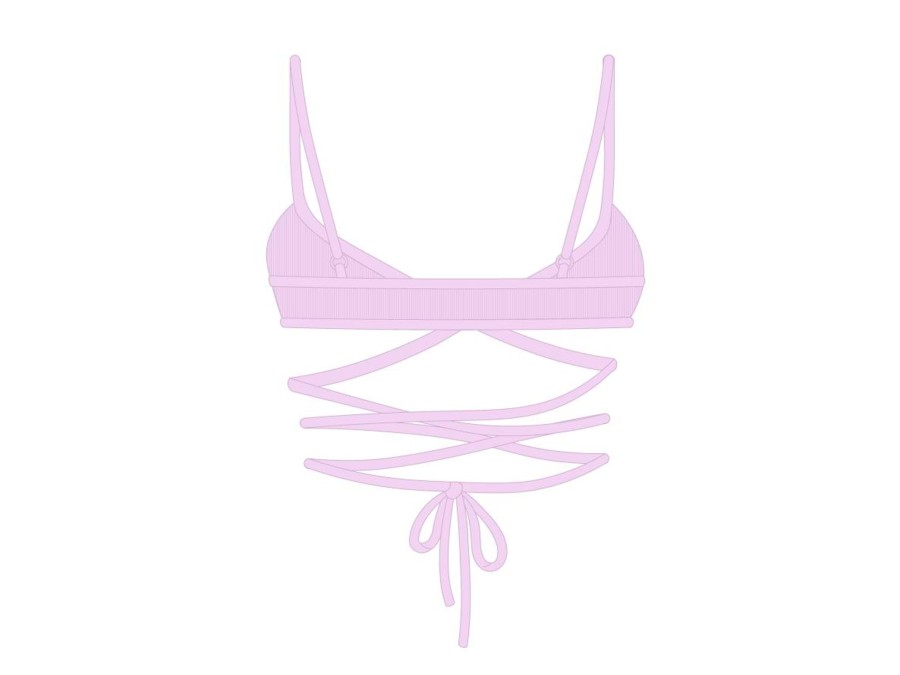 Underwear Boutine LA | Pink Wrap Bralette Top