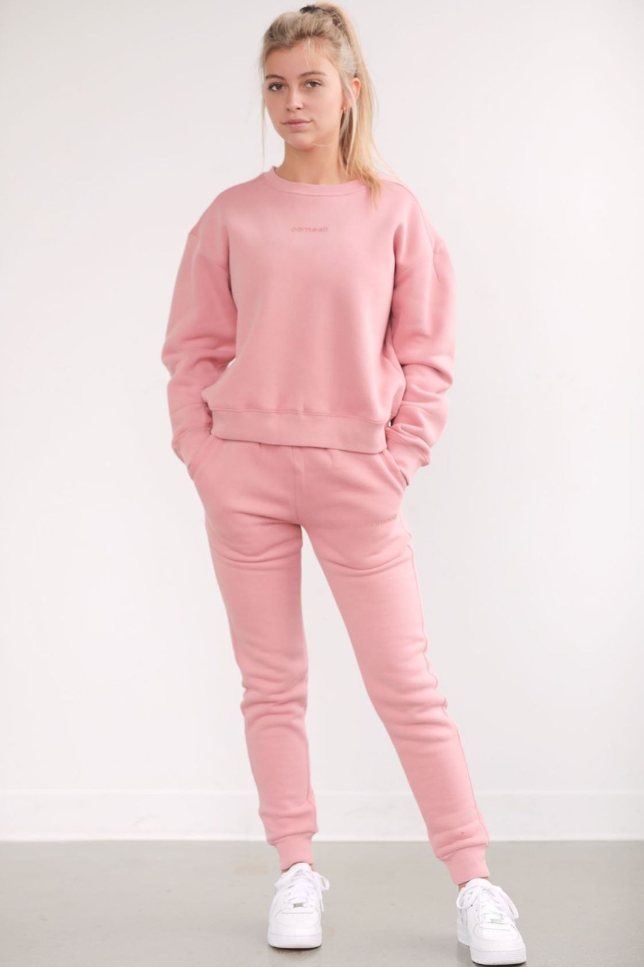 Cameeli Cameeli | Blush Pink Logo Crewneck Sweatshirt