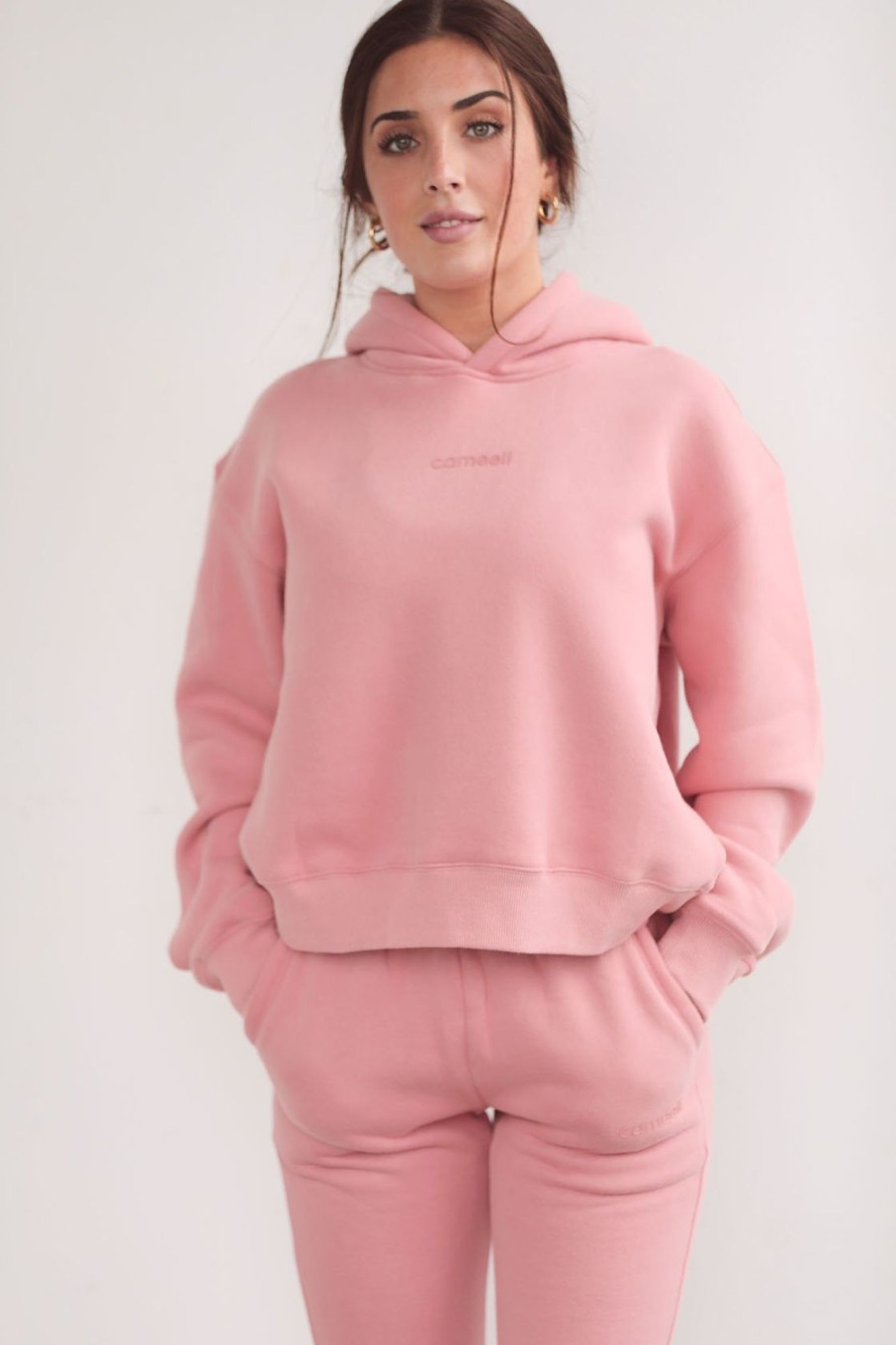 Cameeli Cameeli | Blush Pink Logo Hoodie