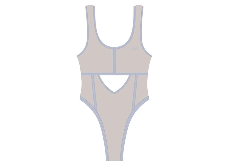 One Pieces Chooks | Sailor Grey Contour One-Piece