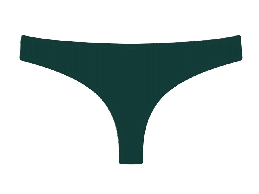 Bottoms Boutine LA | Green Ribbed Classic Bottom