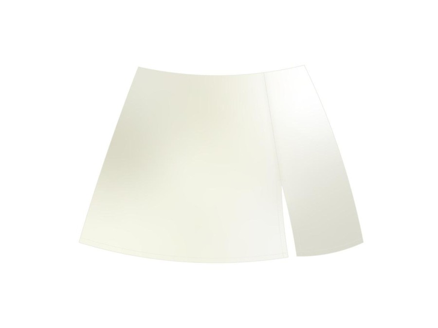 Cover-Ups Boutine LA | Off-White Satin Mini Skirt