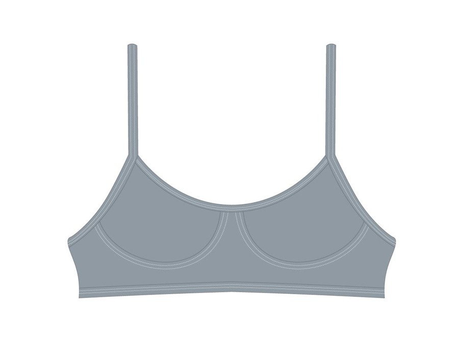 Tops Basicallyswim | Dove Grey Stitch Top