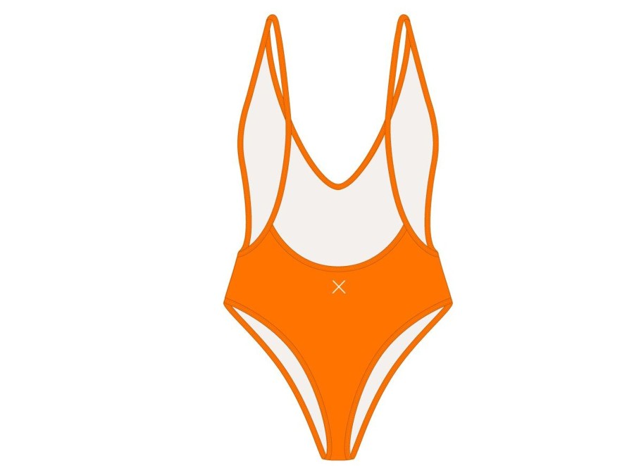 One Pieces Boutine LA | Wild Orange Retro One-Piece Ii