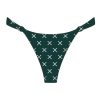 Bottoms Boutine LA | Green Logo Print Twist Bottoms