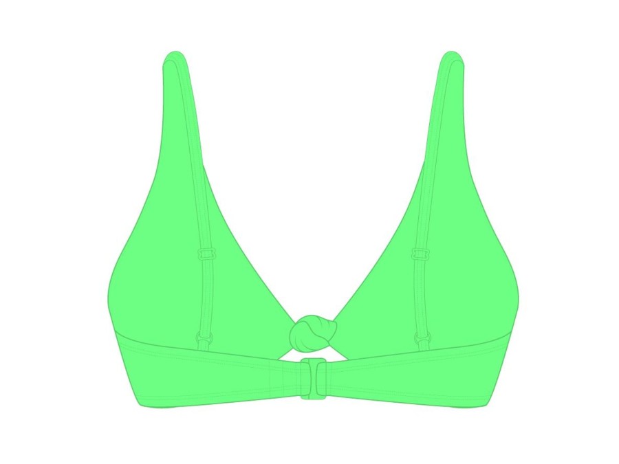 Tops Boutine LA | Electro Green Twist Top