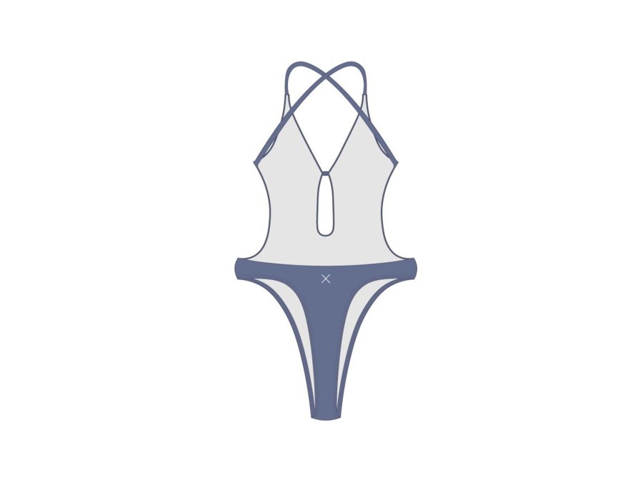 One Pieces Boutine LA | Pale Blue Radar One Piece