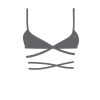 Underwear Boutine LA | Heather Grey Wrap Bralette Top