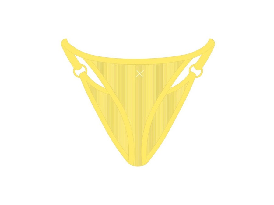 Underwear Boutine LA | Yellow Wrap Thong Bottoms