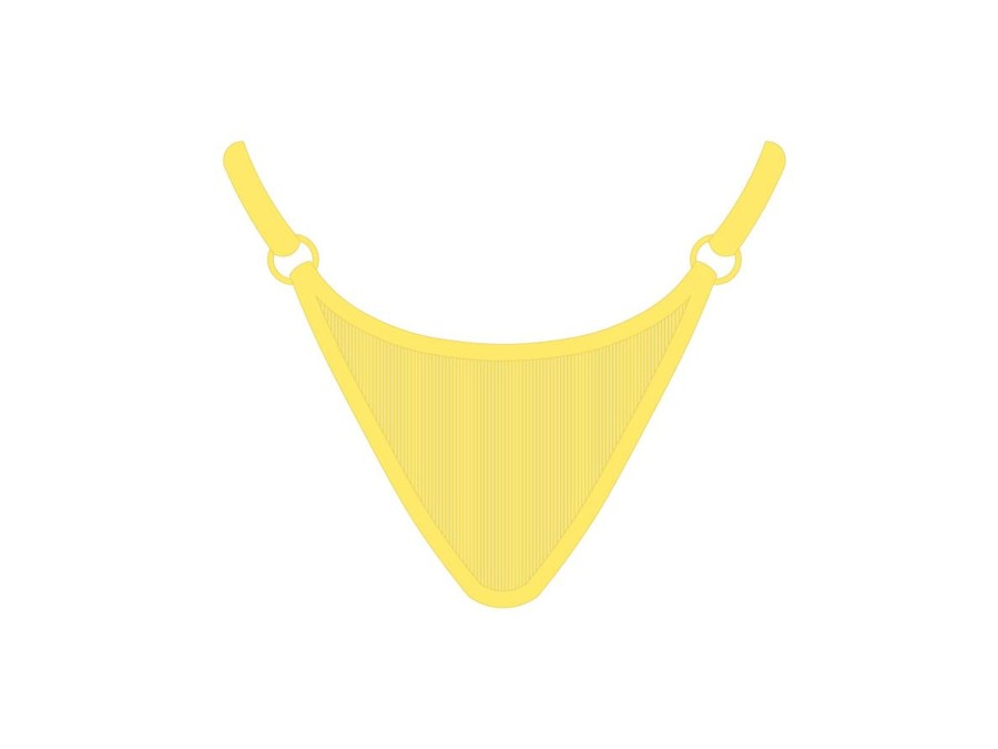 Underwear Boutine LA | Yellow Wrap Thong Bottoms