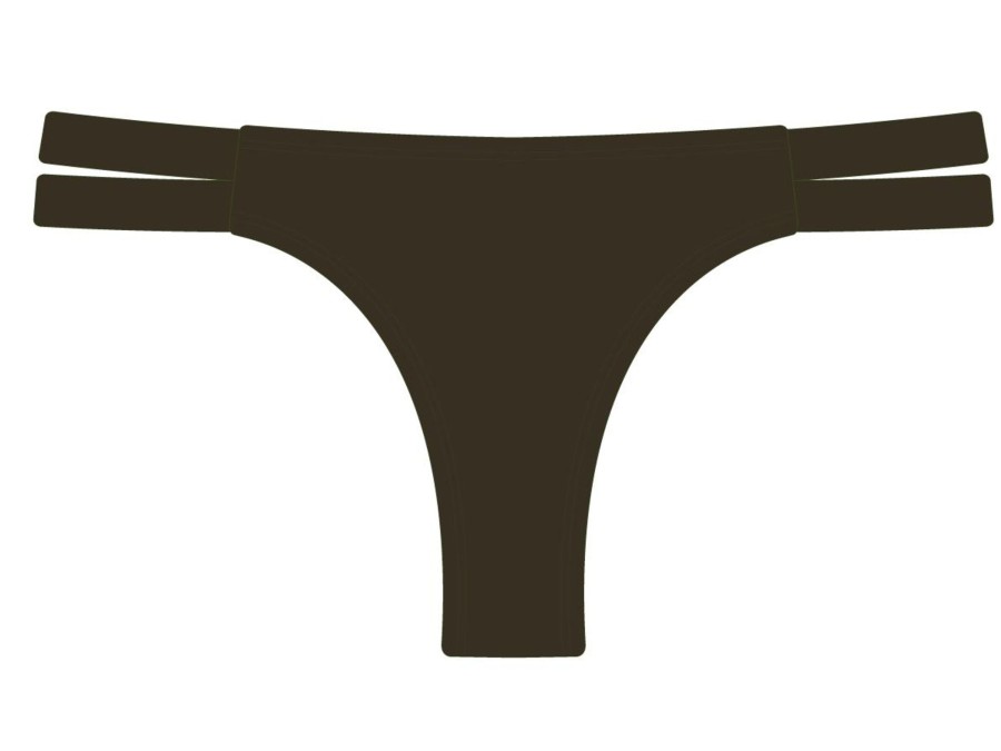 Bottoms Boutine LA | Forest Green Dual Strap Bottom Ii