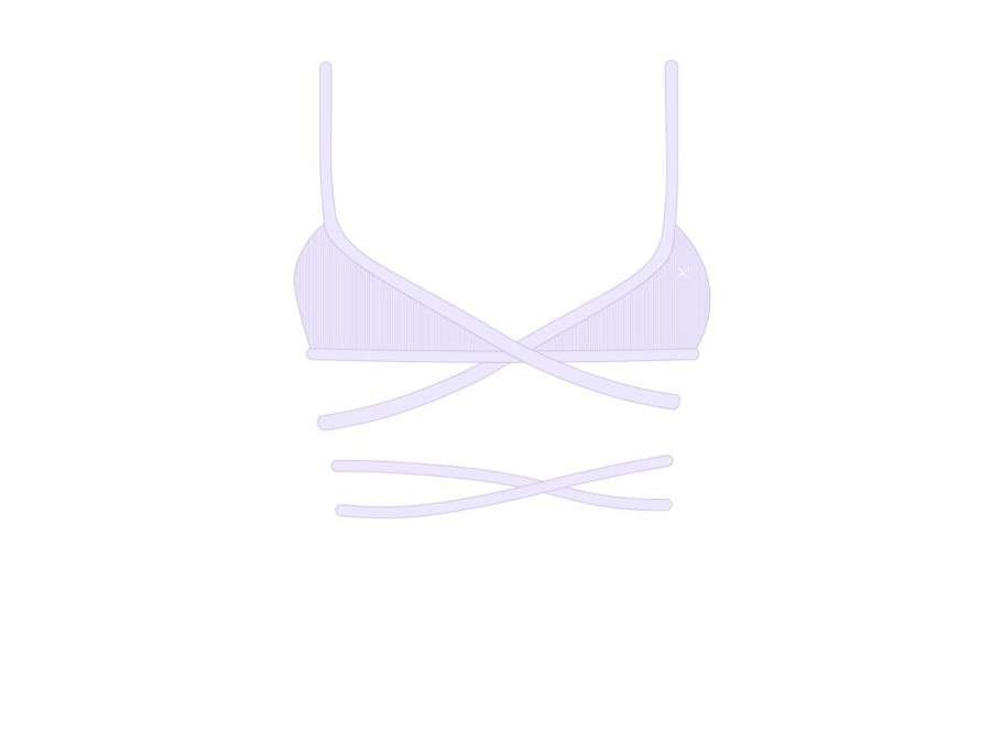 Underwear Boutine LA | Lavender Wrap Bralette Top