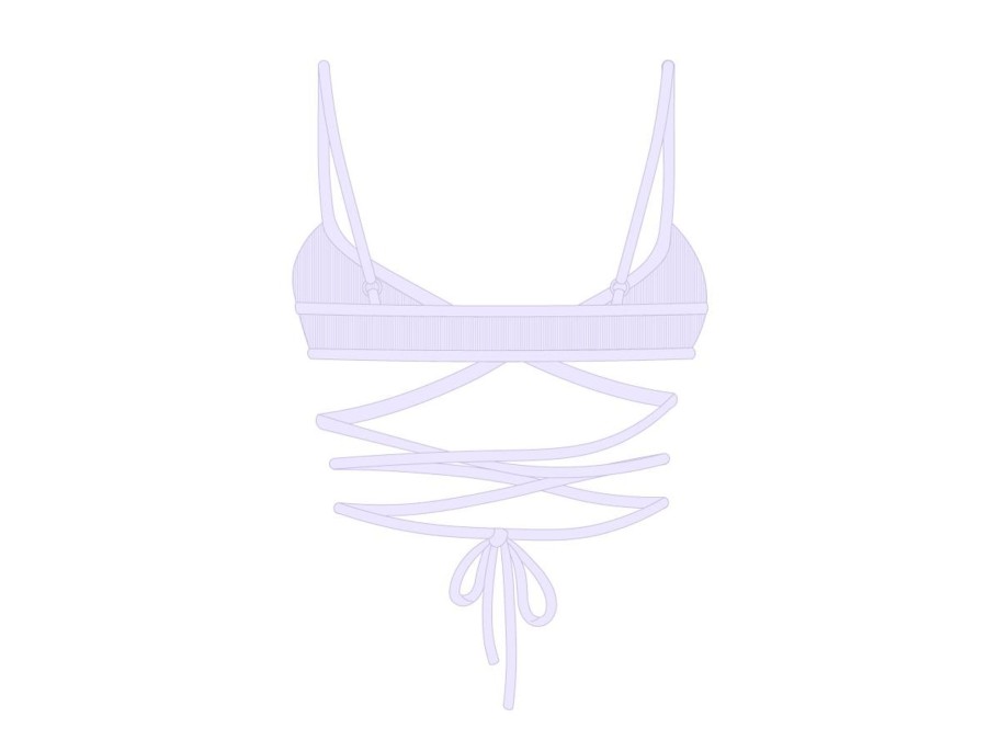 Underwear Boutine LA | Lavender Wrap Bralette Top