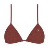 Tops Boutine LA | Rust Shimmer Bikini Top