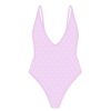 One Pieces Boutine LA | Pink Logo Print Retro One-Piece