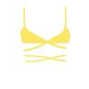 Underwear Boutine LA | Yellow Wrap Bralette Top