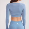 Cameeli Cameeli | Blue Seamless Contour Biker Shorts