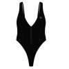 One Pieces Boutine LA | Manhattan Black Zipper One-Piece