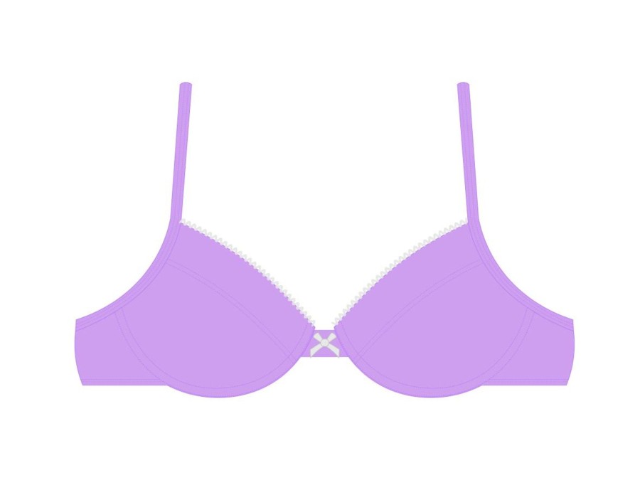 Tops Basicallyswim | Bright Ube Bow Top