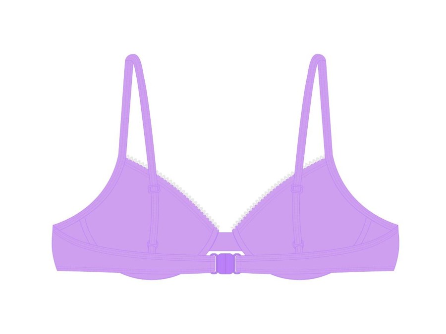 Tops Basicallyswim | Bright Ube Bow Top