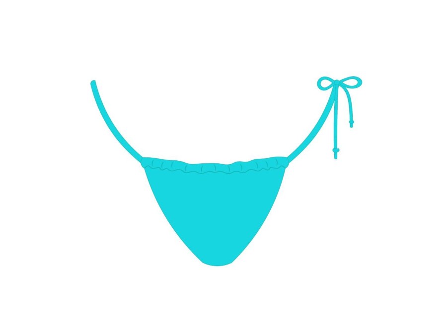 Bottoms Boutine LA | Baby Blue One Side-Tie Bottoms